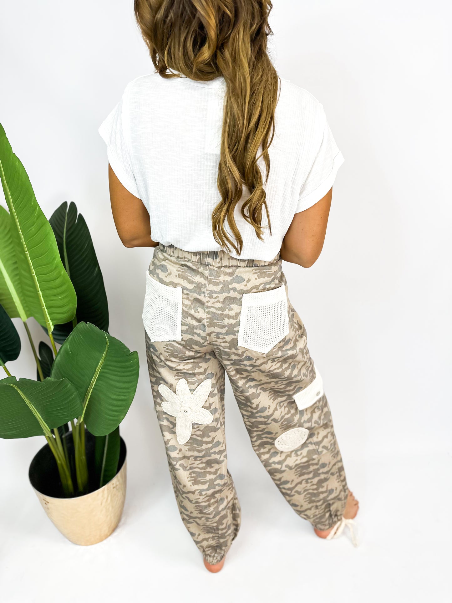 Beige Camo Pants