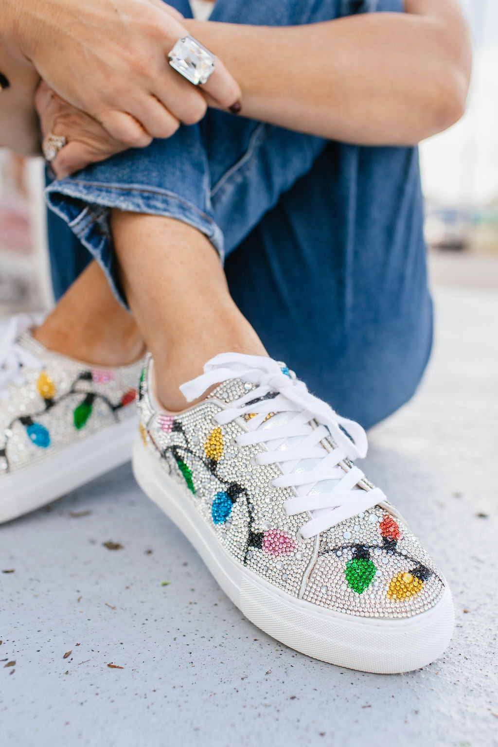 Betsey Johnson Women's Multi Light Sidny Sneakers