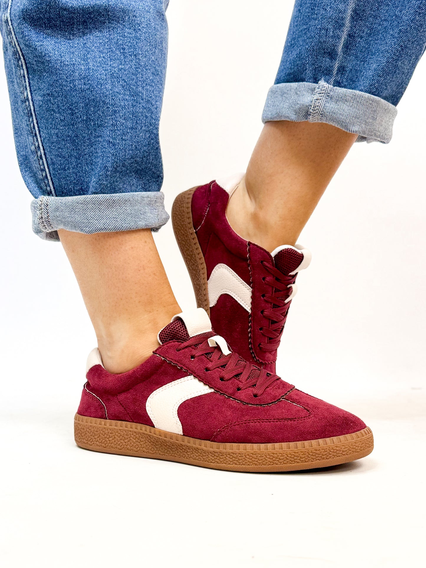 Corky's Wine Faux Suede Spoiler Alert Sneakers