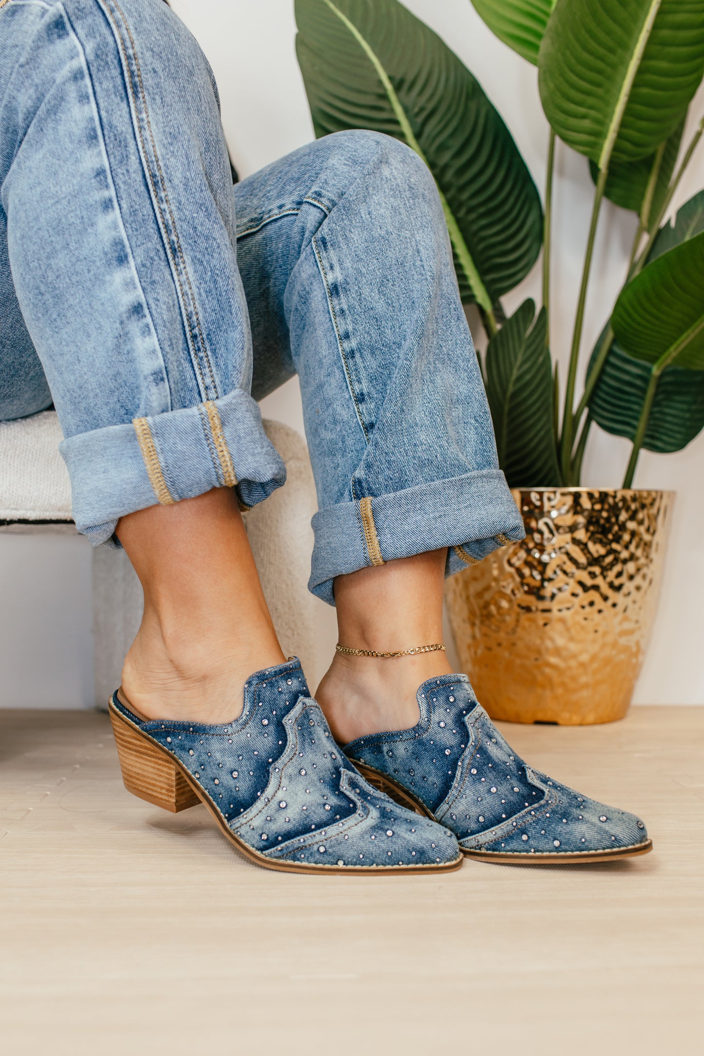 Corkys Blue Washed Denim Tex Mex Boots