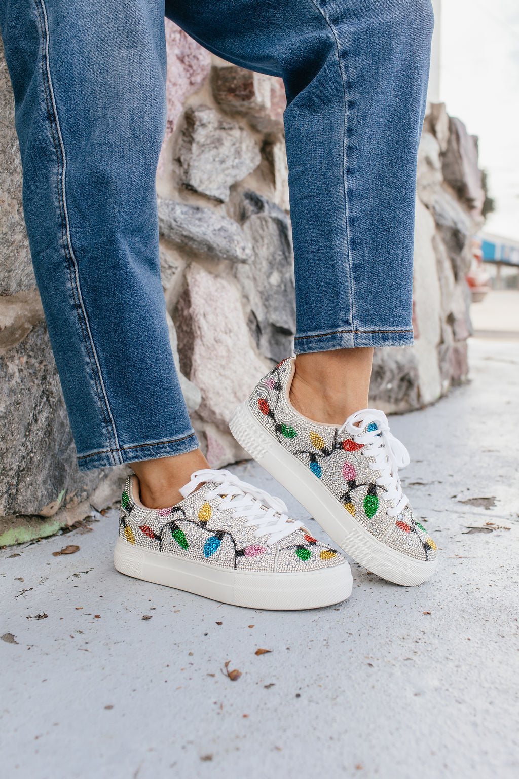 Betsey Johnson Women's Multi Light Sidny Sneakers