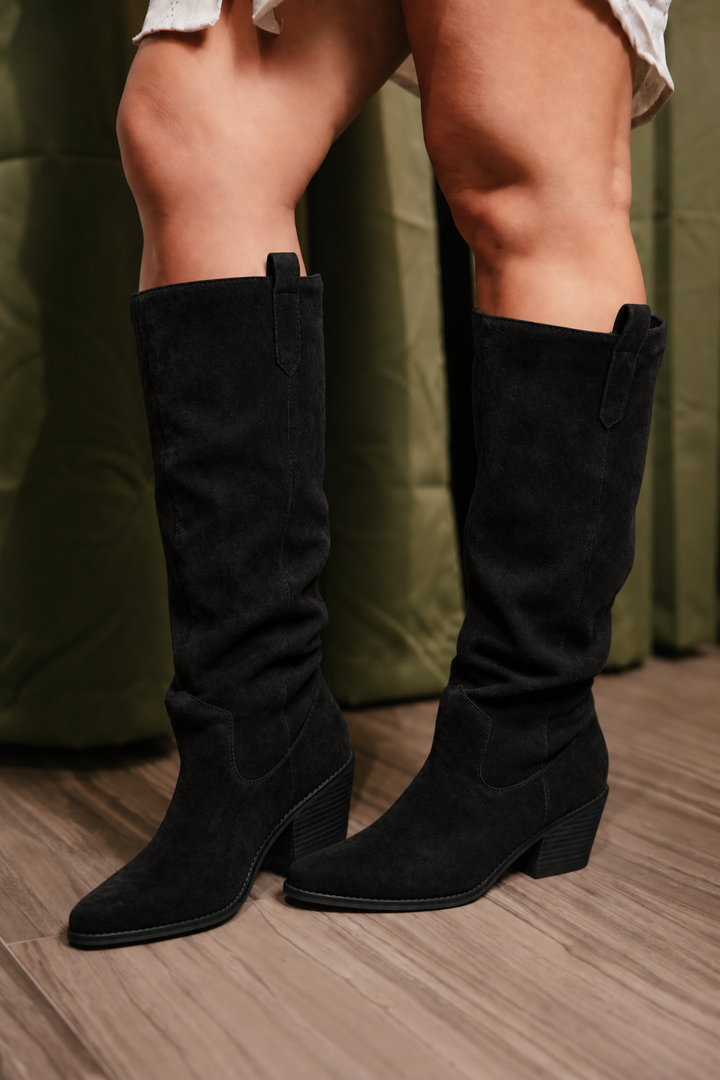 Corky's Black City Slicker Boots - Wide Calf