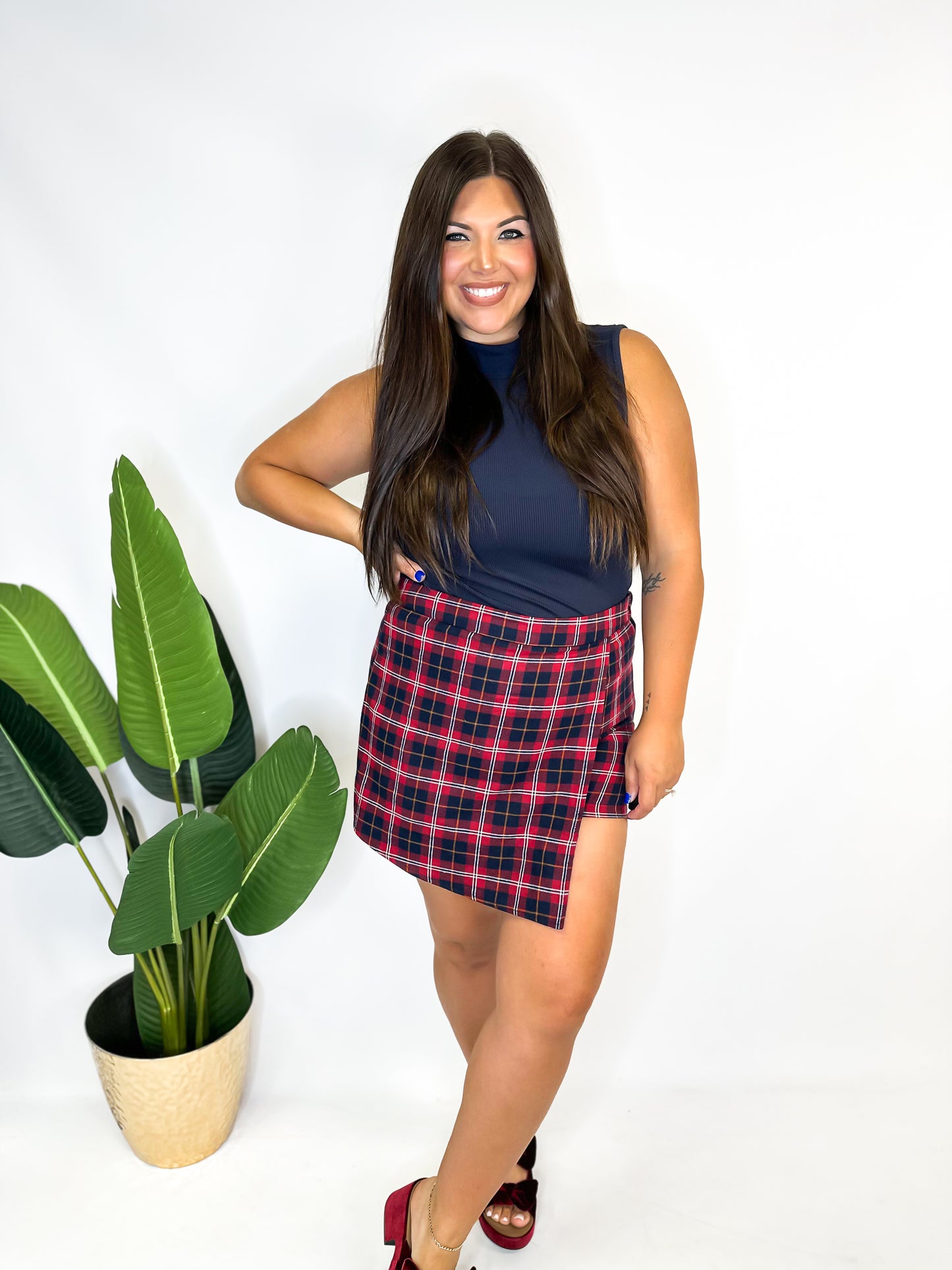 Plaid Perfection Skort - Reg & Curvy