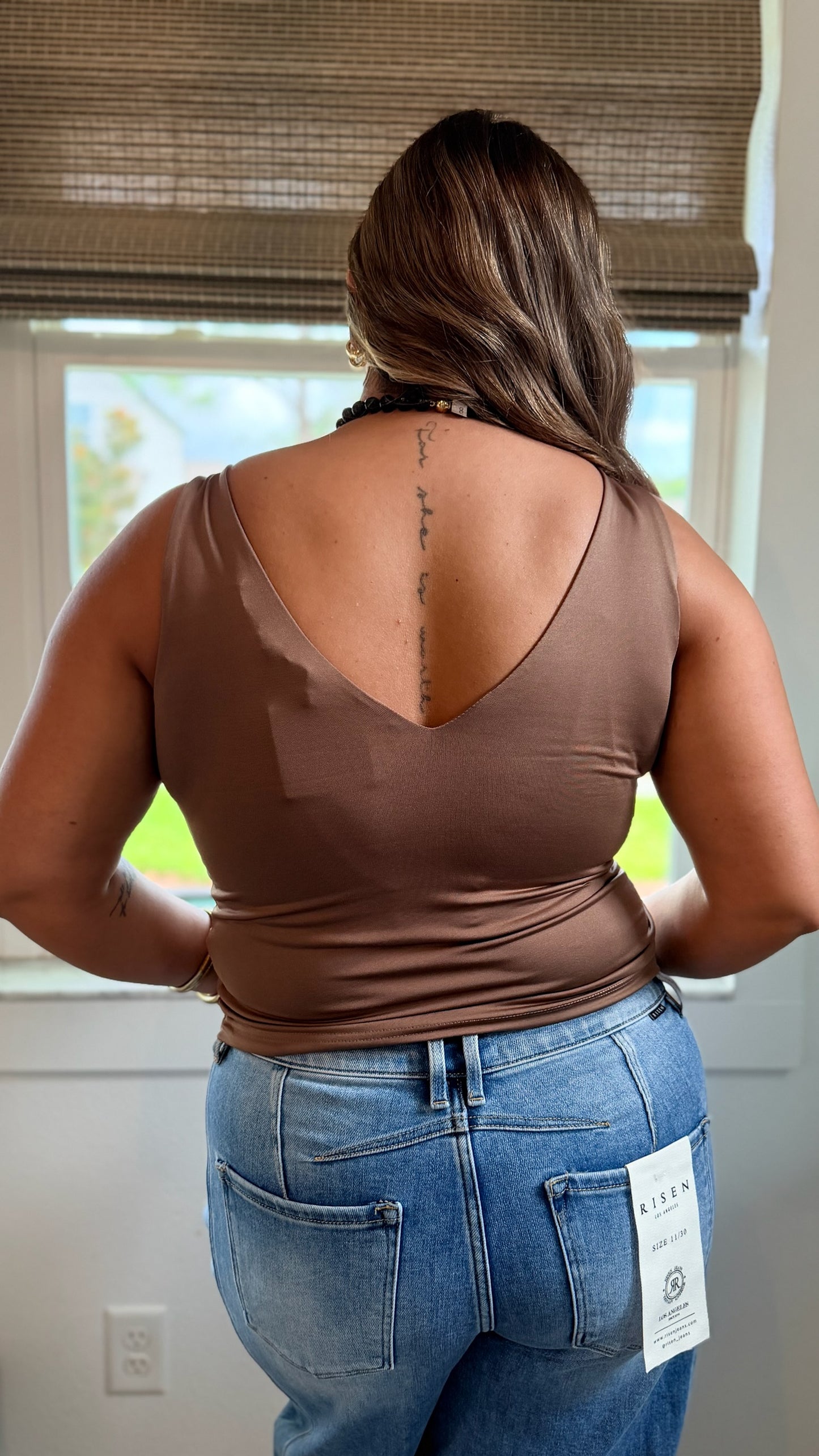 Second Skin Tank In Light Mocha