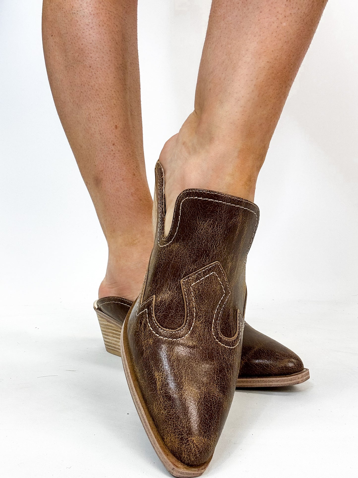 Corky's Tan Crackle Saloon Shoes