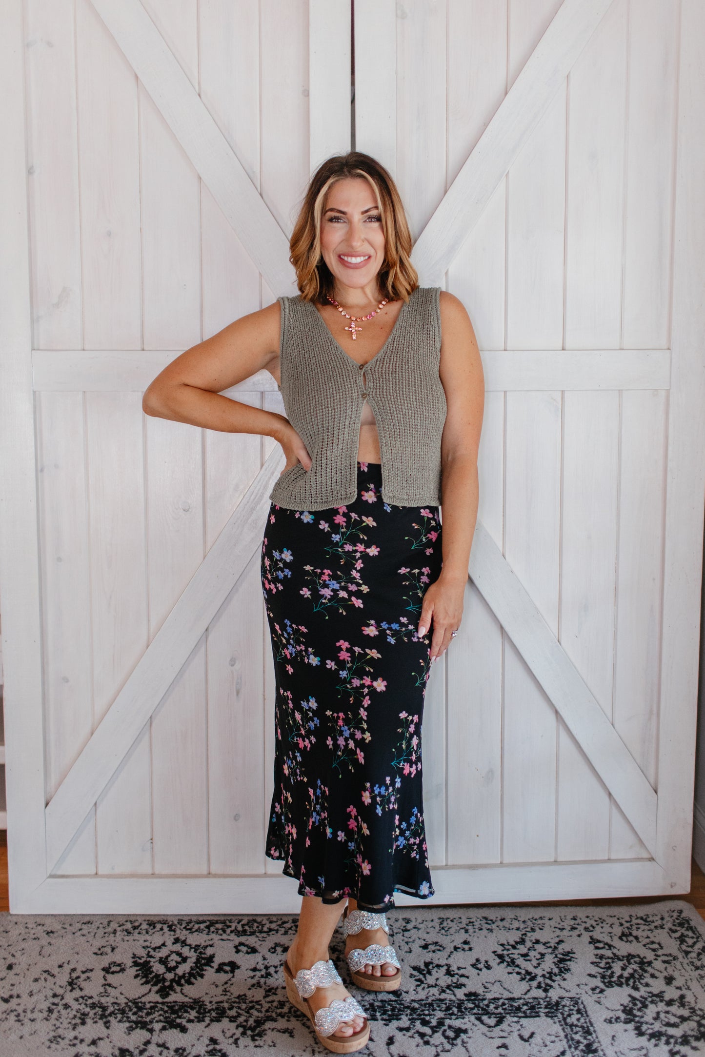 On the Same Page Skirt- FINAL SALE