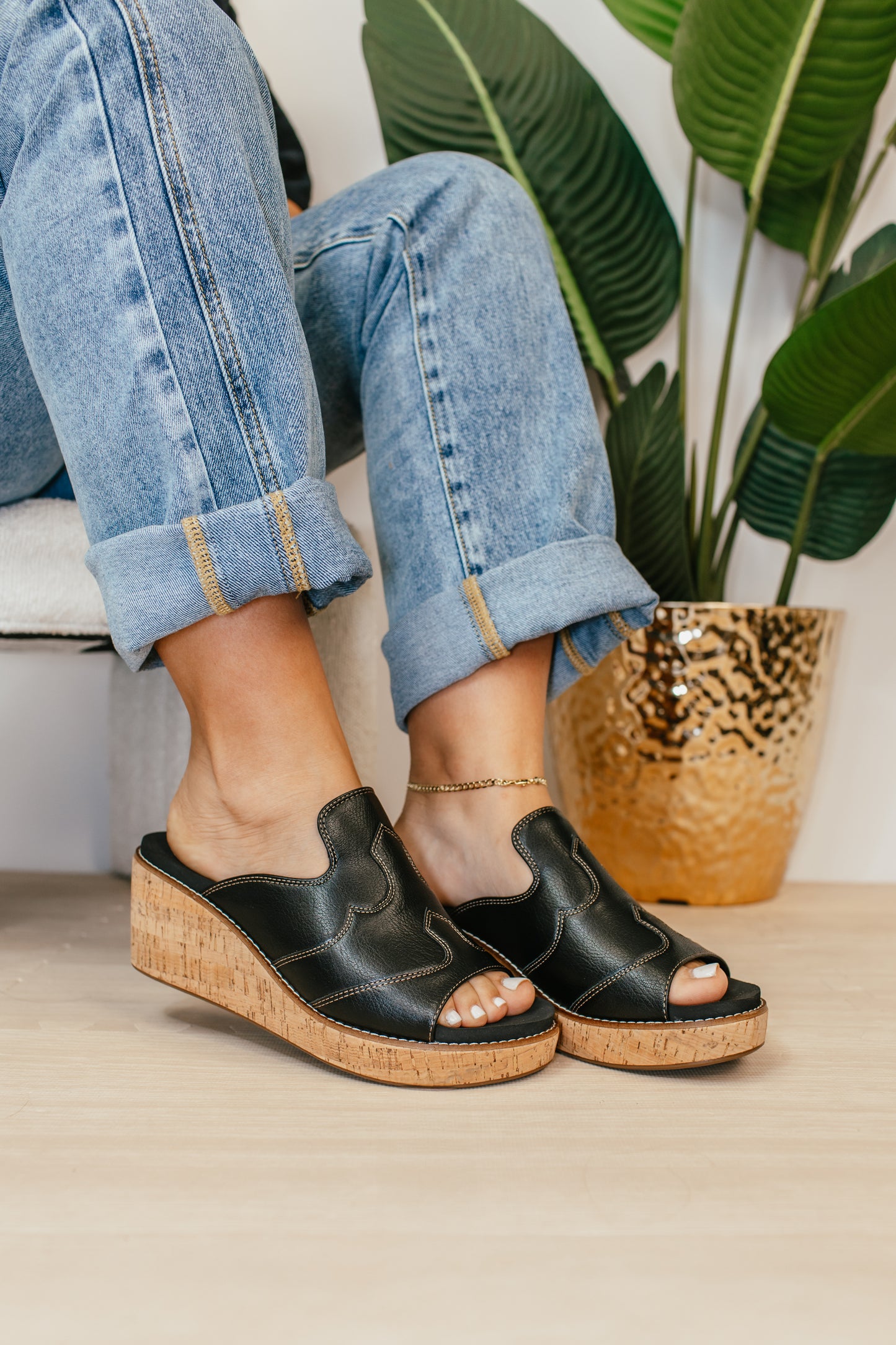 Corkys Black Neon Moon Sandals