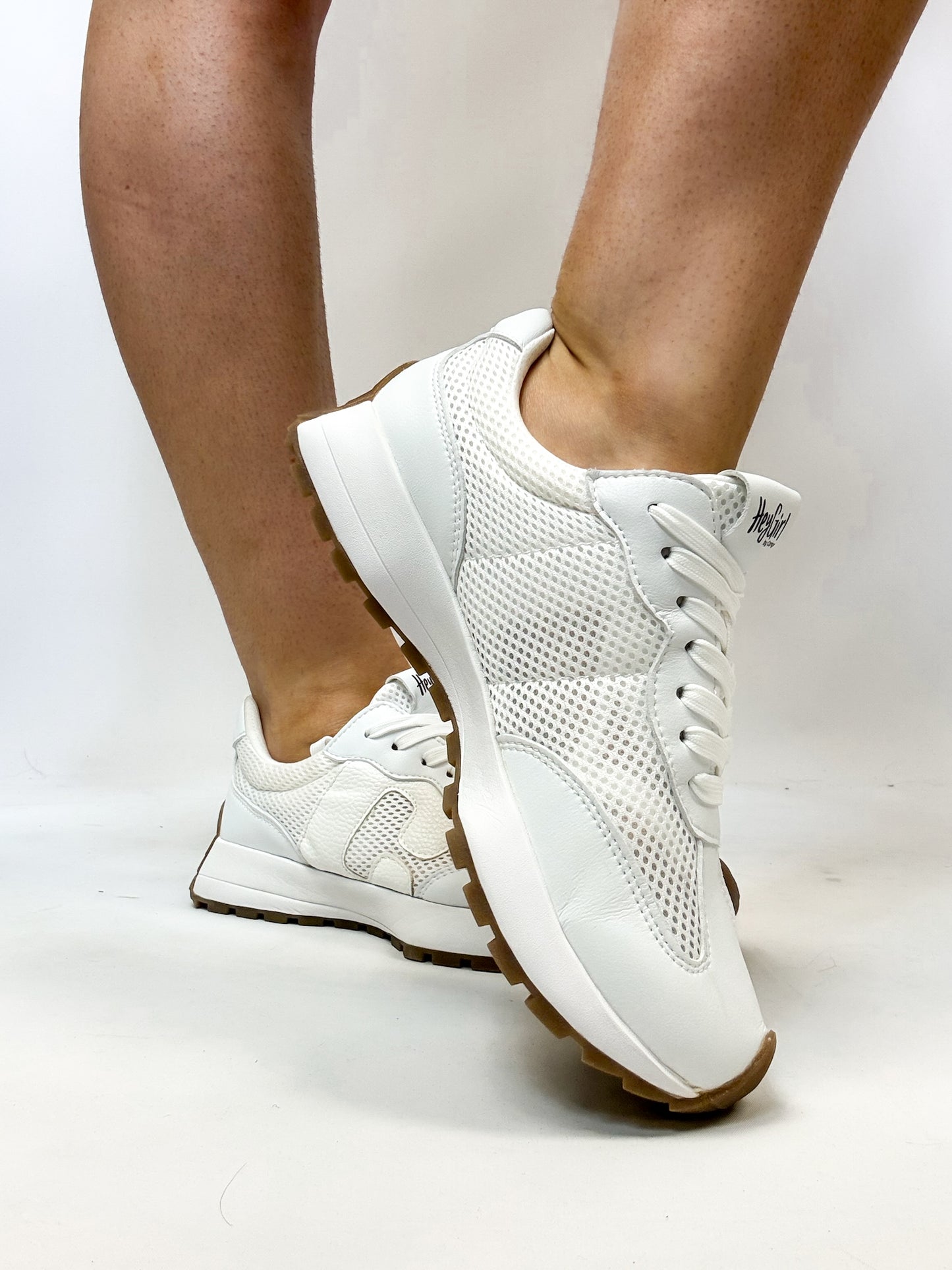 Corky's White No Prob Sneakers