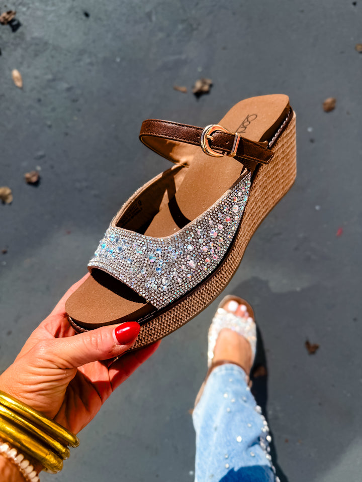 Corky's Rhinestone 2 Treat Yourself Wedges