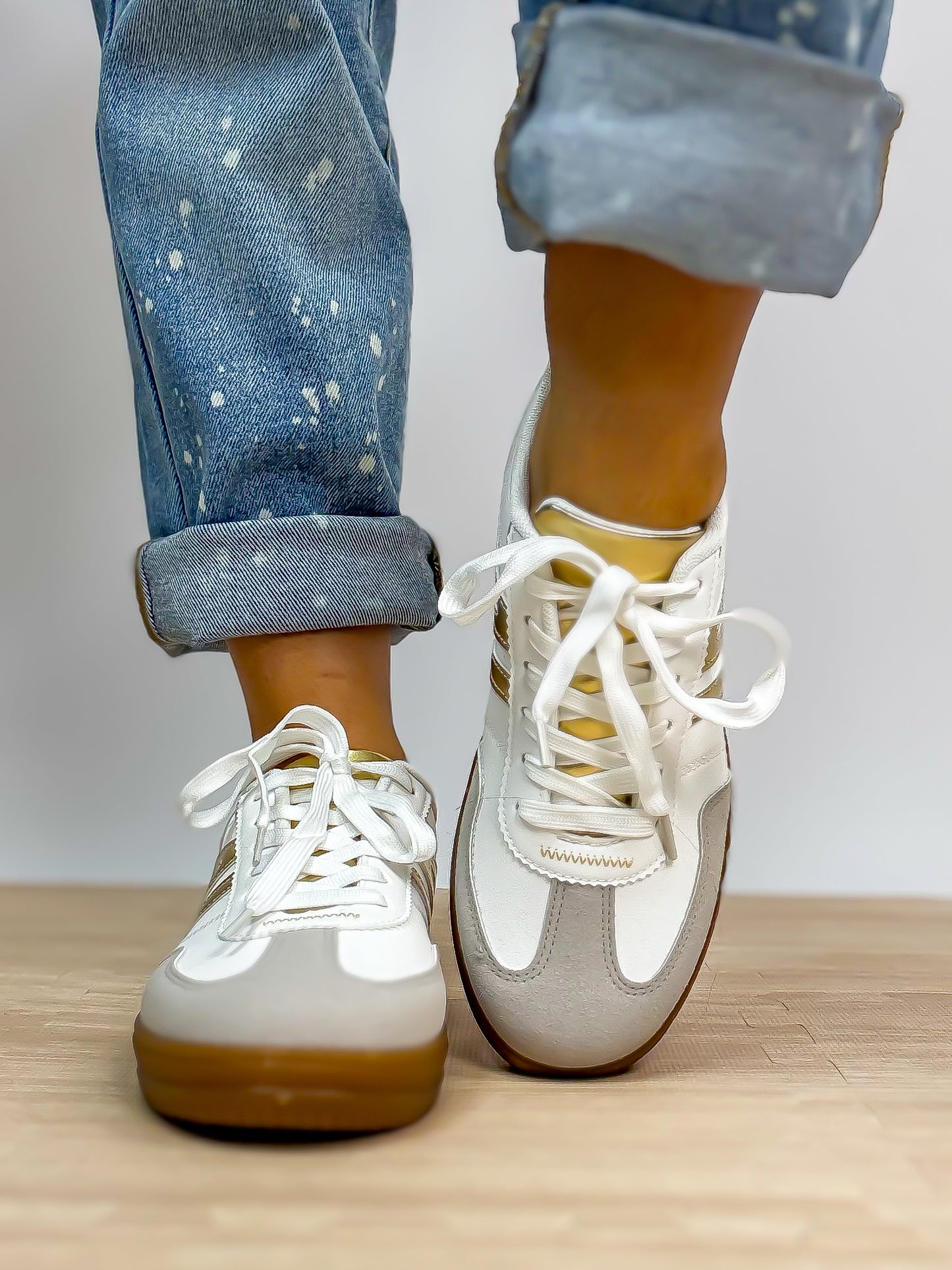 Gold Sprint Sneakers