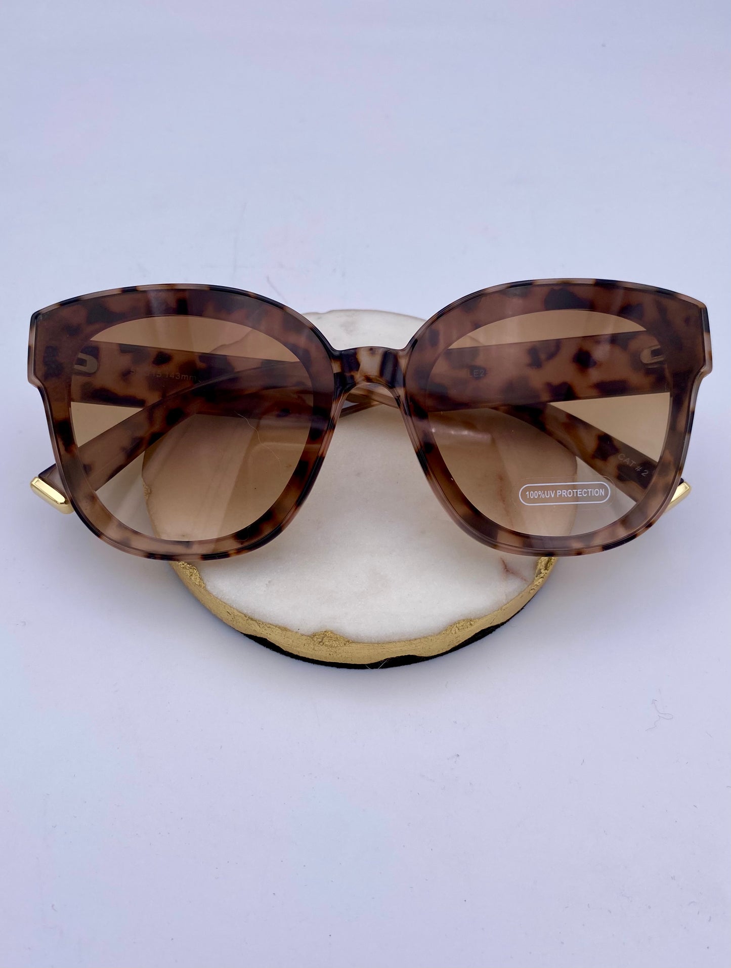 Tortoise Gradient Lense Sunglasses