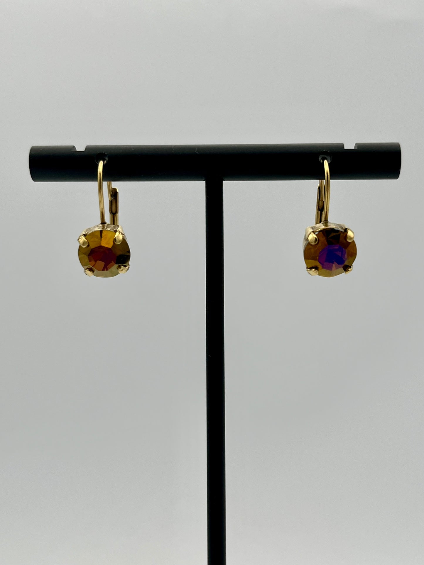 Tova Oakland Hook Earrings In Smoked Topaz Brandy
