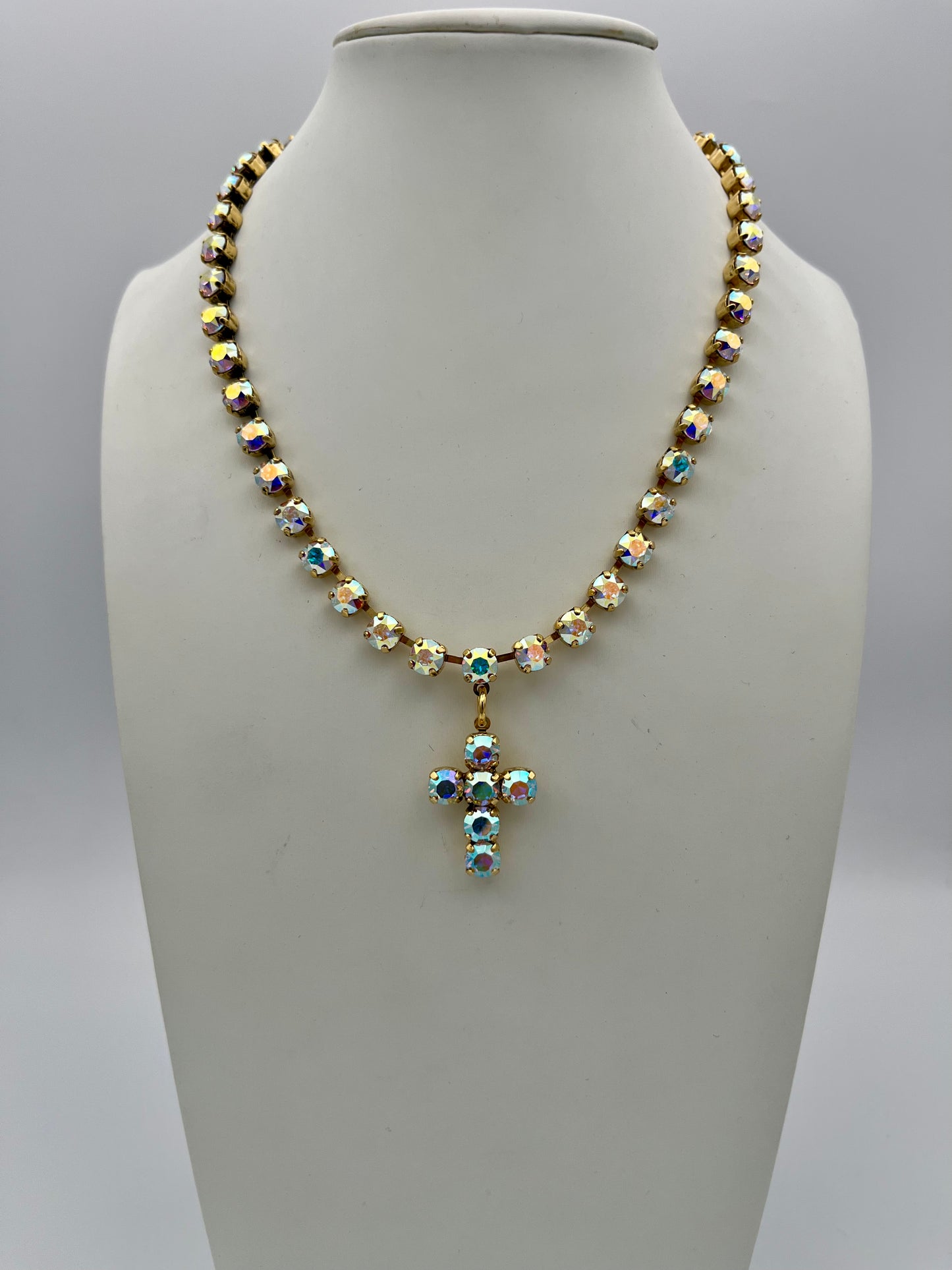 Tova Baby Donatella Necklace In Crystal AB