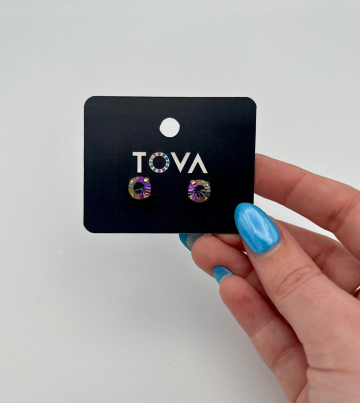 Tova Oakland Studs In Tanzanite Glimmer