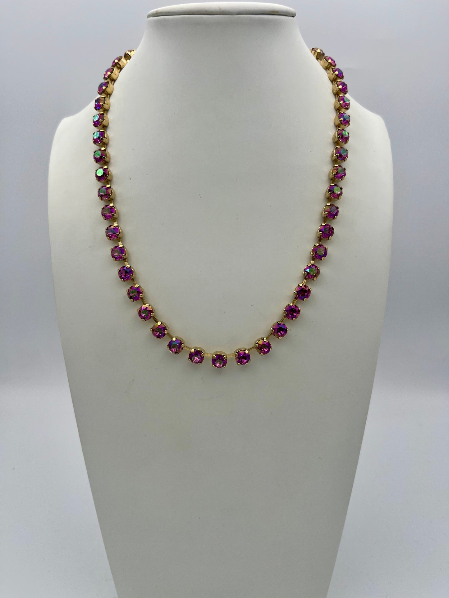 Tova Sarina Necklace In Custom Antique Gold Dark Rose Glimmer