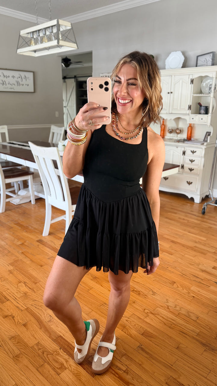 Twirl Worthy Dress In Black