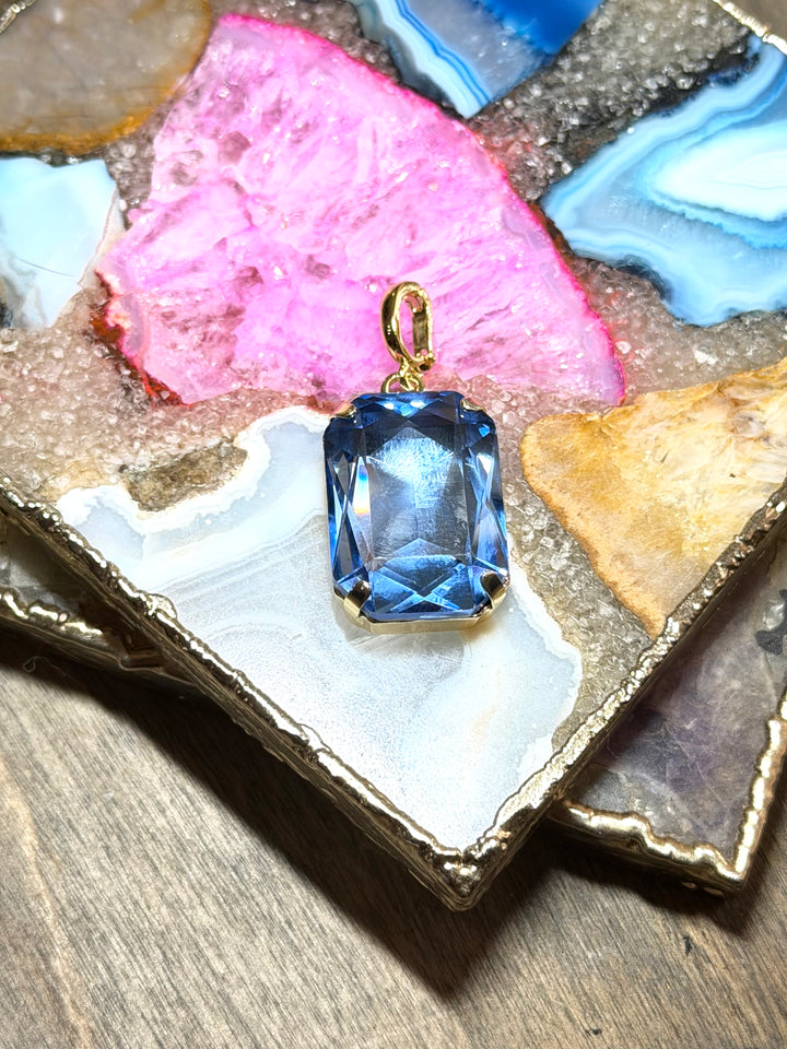 Rectangular Charm in Bluebell