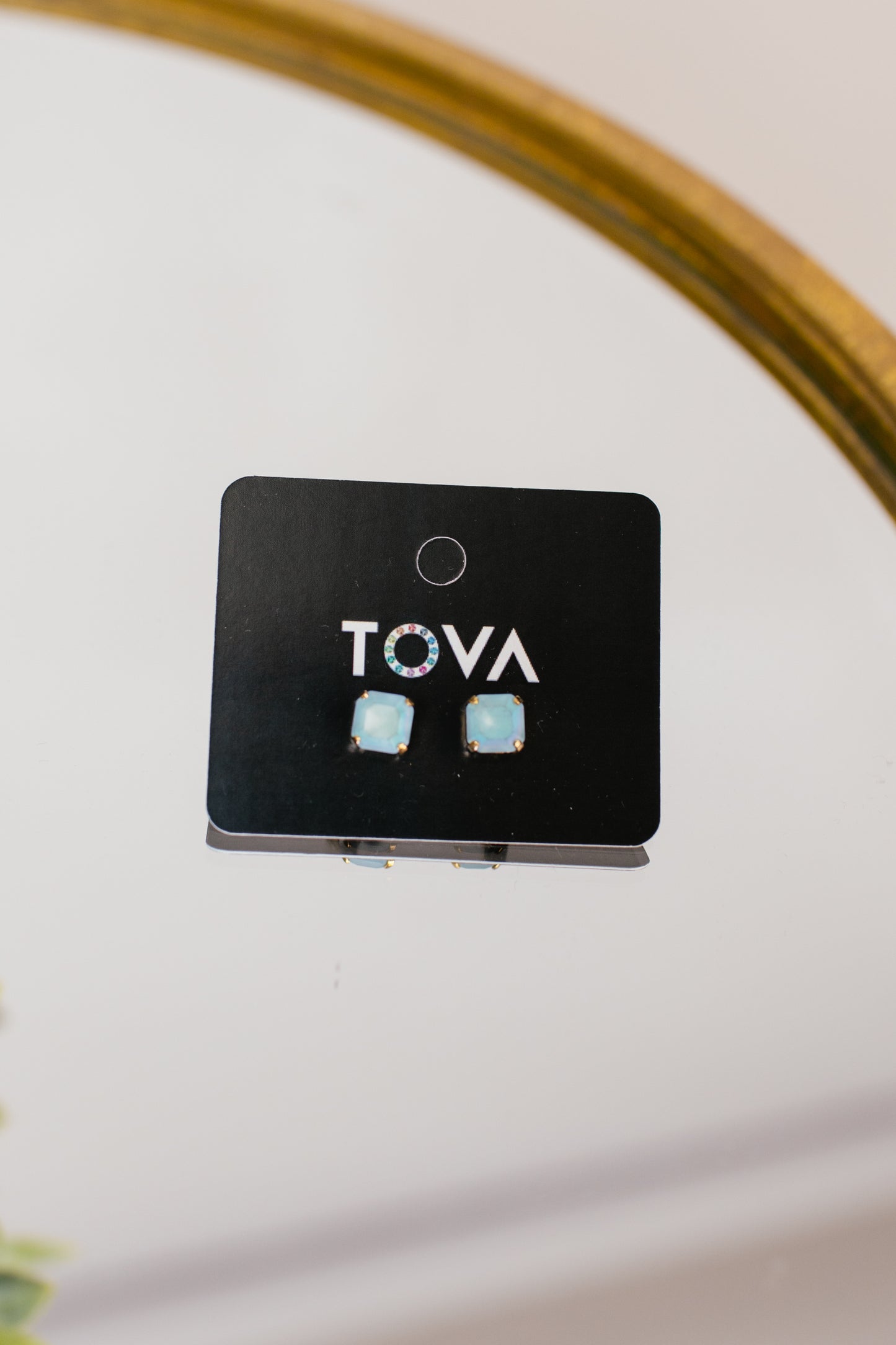 Tova Small Nikki Studs in Aquamarine Frost - FINAL SALE