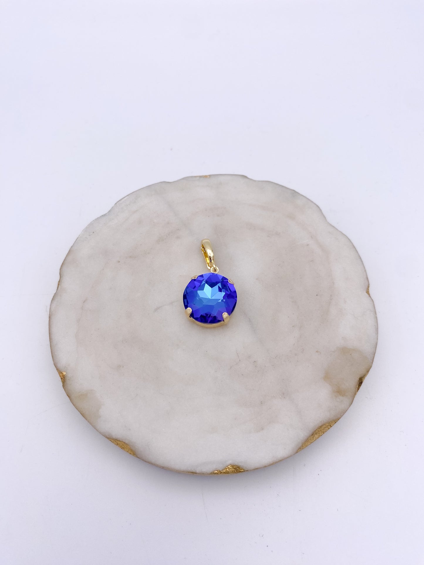 Round Charm in Fuji Blue - 16MM