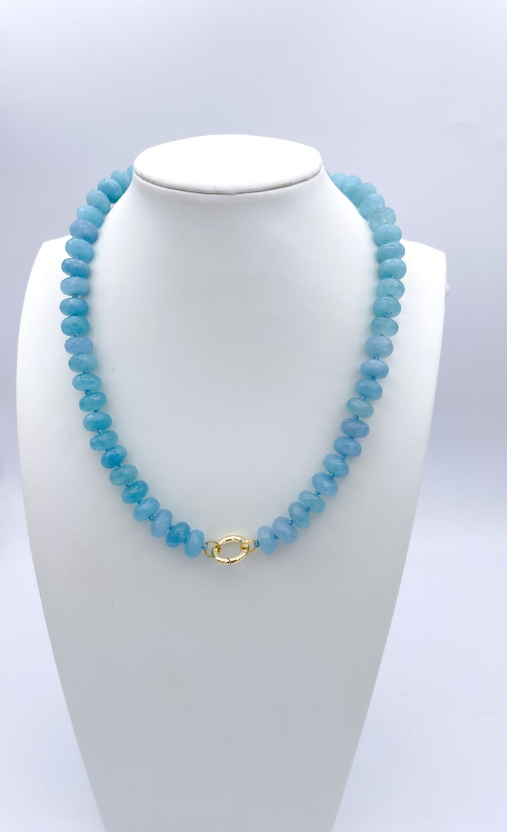 Saltwater Stones Necklace in Blue