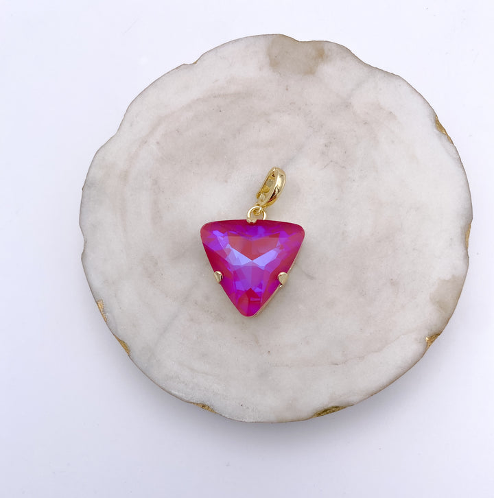 Triangle Charm in Cherry Haze