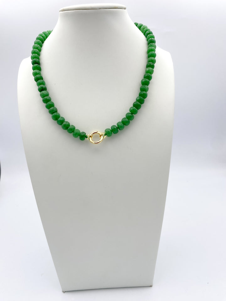 Saltwater Stones Necklace in Emerald