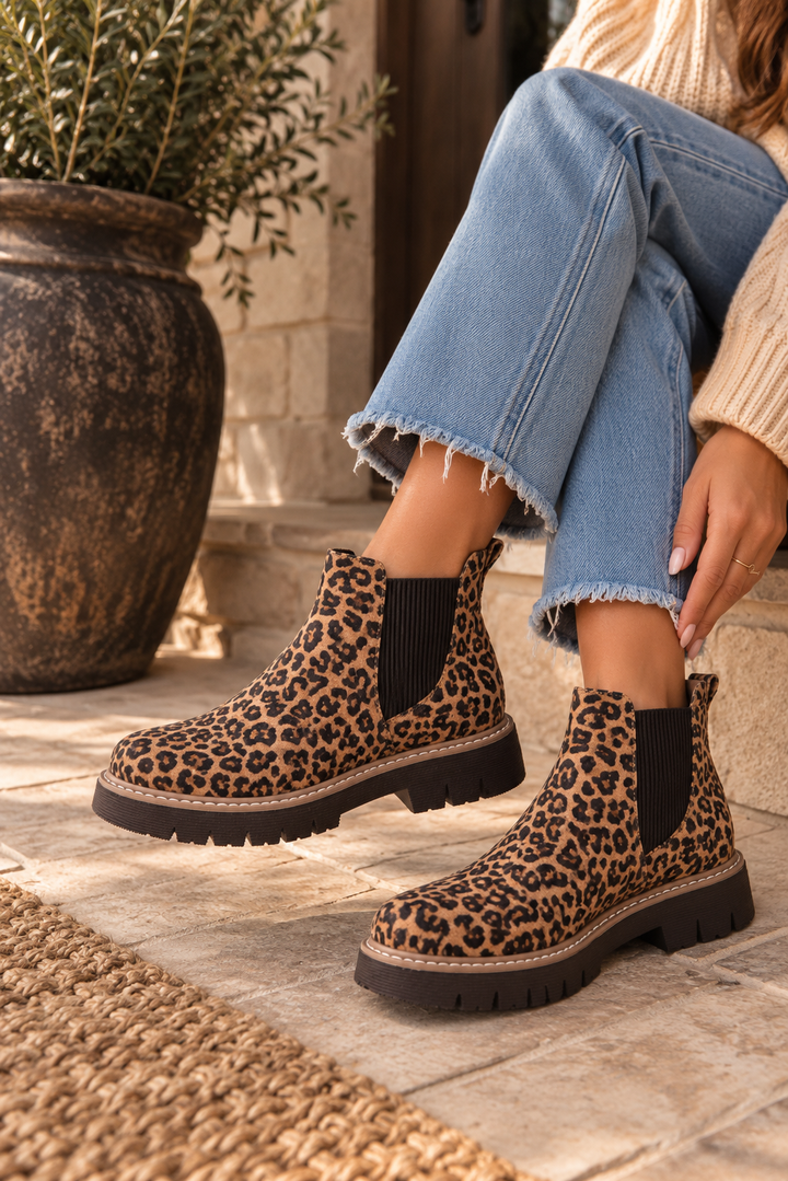 Corky's Leopard It's Chilly Boots