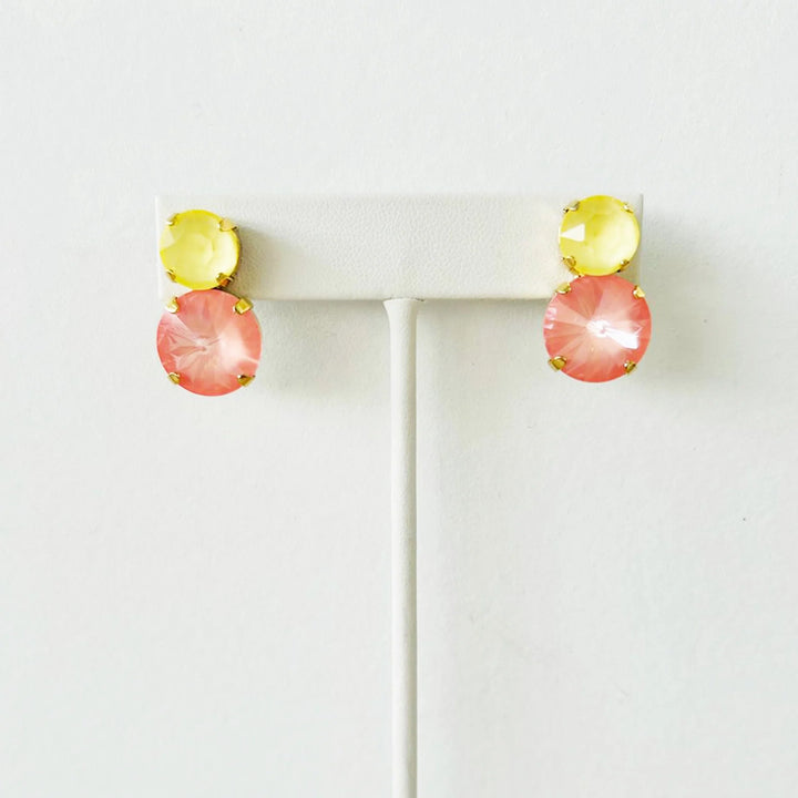 Tova Maegan Earrings In Flamingo Ignite