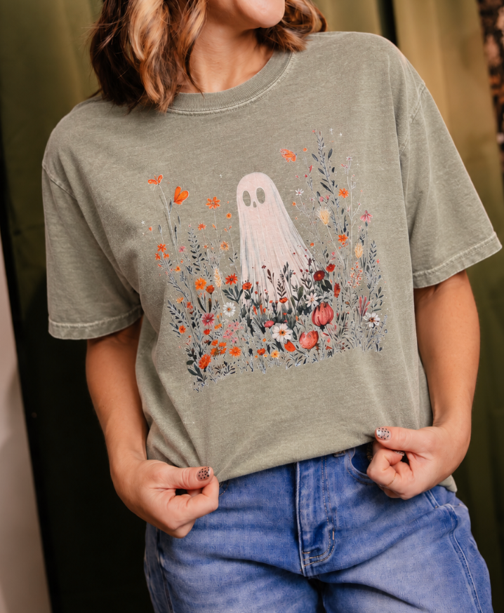 Boho Ghost Graphic Tee - FINAL SALE