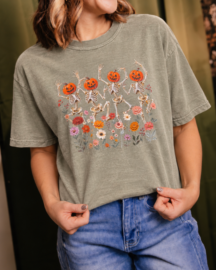 Boho Skeletons Graphic Tee - FINAL SALE