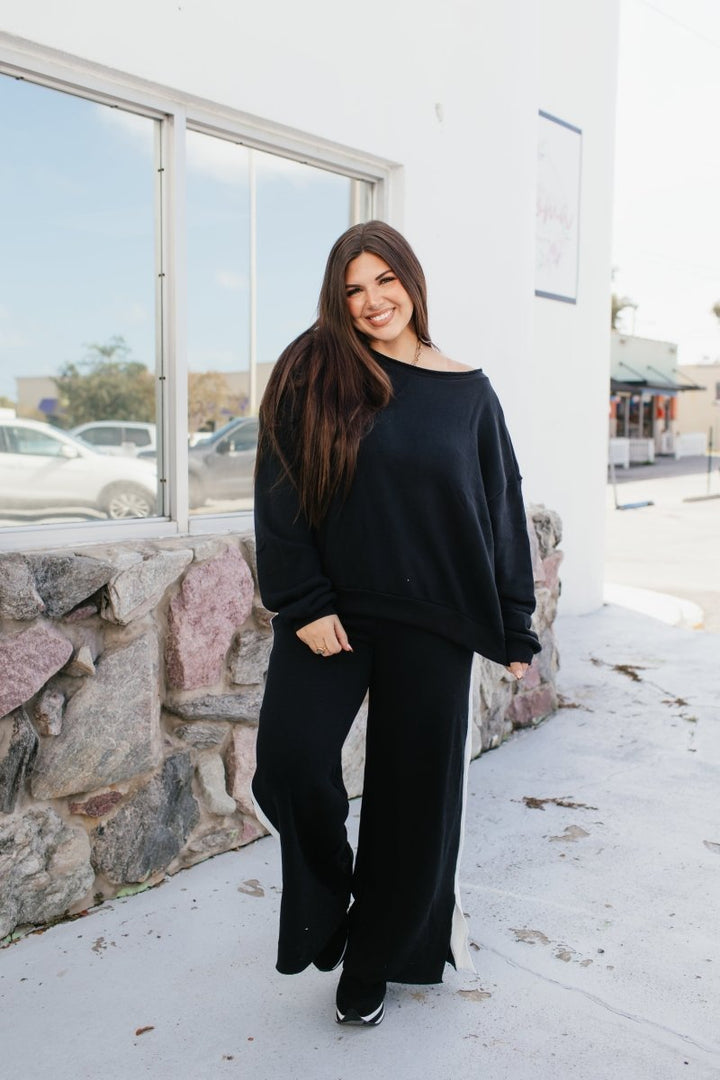 Airplane Mode On Pants In Black & White - Reg & Curvy - Macoma Boutique210 Other Bottoms