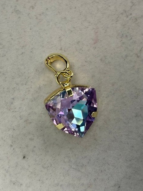 Arrow Point Charm In Purple - Macoma Boutique315 Jewelry