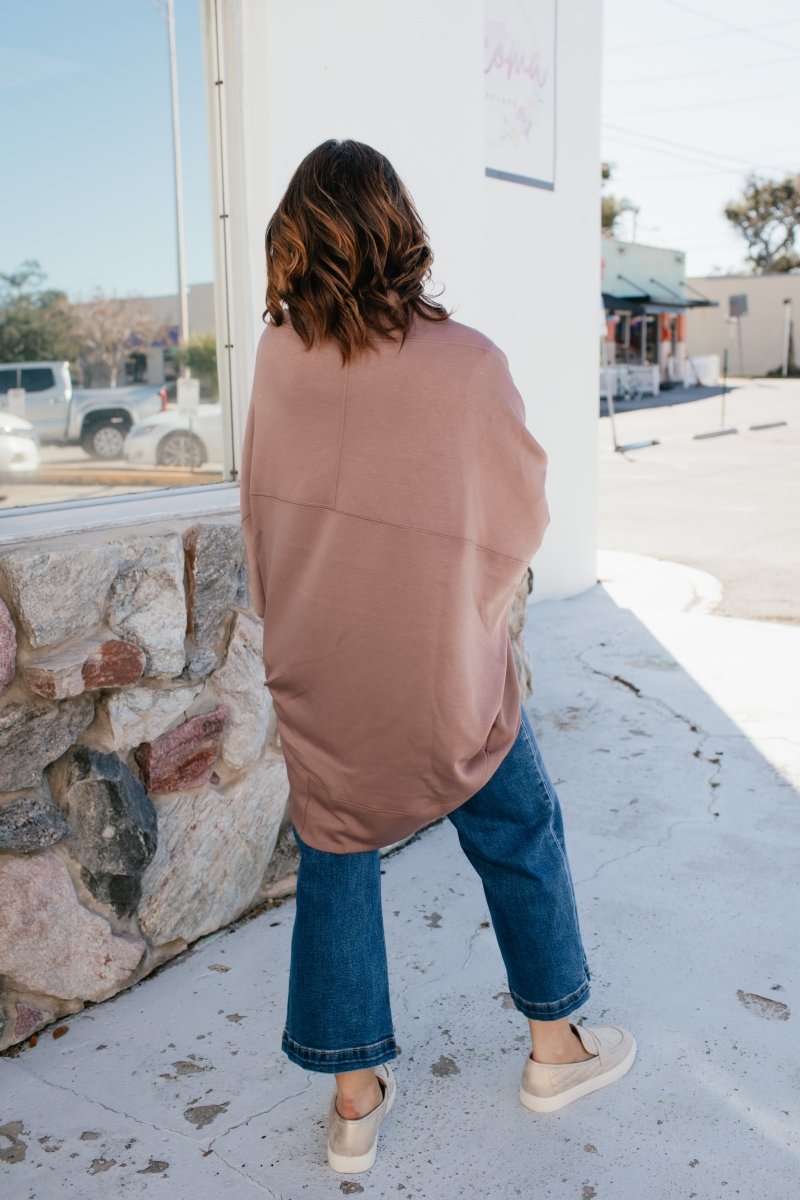 BLACK FRIDAY DEAL: Jetsetter Cardigan In Deep Taupe - Macoma Boutique230 Outerwear