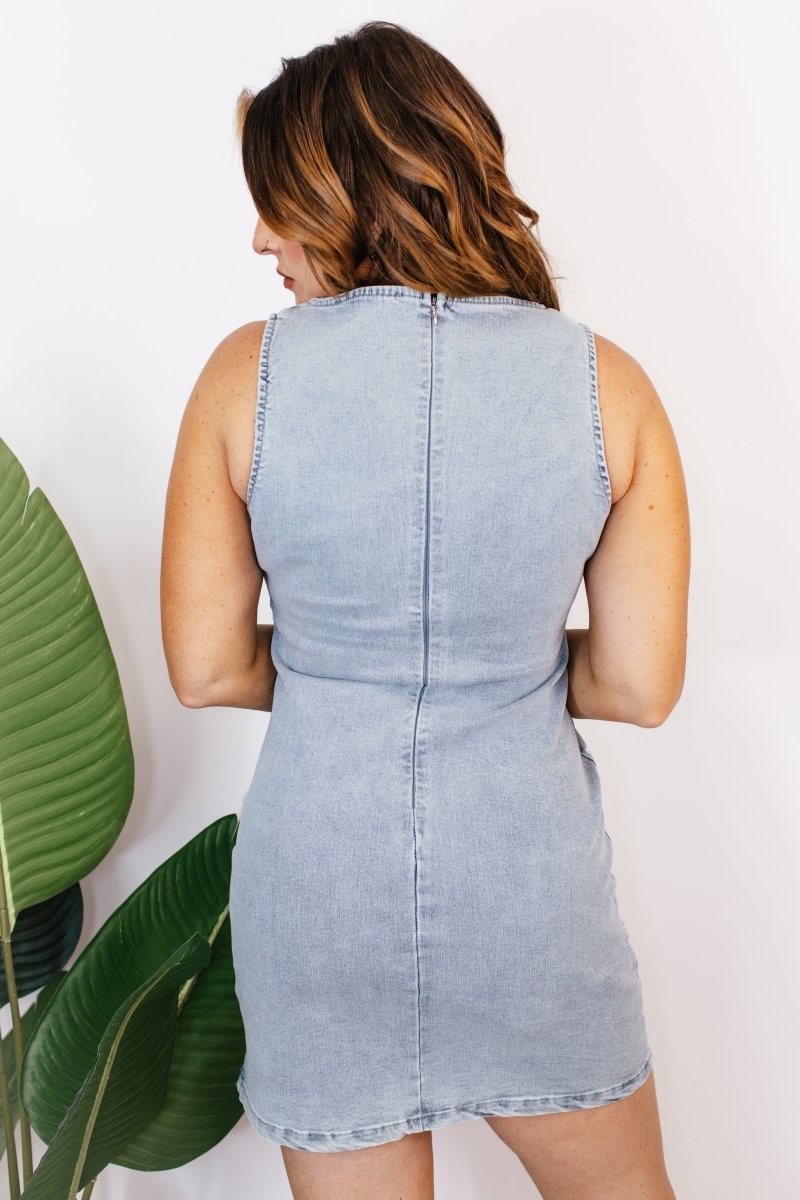 Blue Spark Dress - Reg/Curvy - FINAL SALE - Macoma Boutique250 Dresses