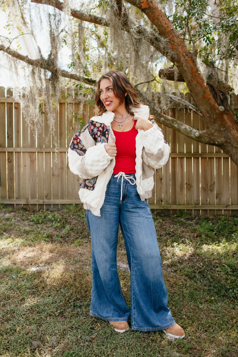 Boho Bold Quilted Jacket - Macoma Boutique240 Jackets/Blazers