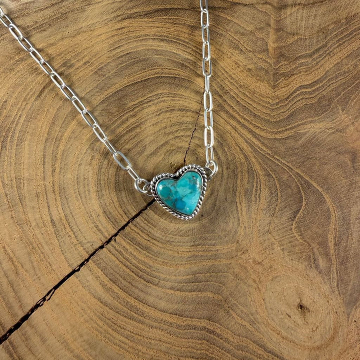 Boho Sol: Turquoise Sweetheart Necklace - Macoma Boutique315 Jewelry