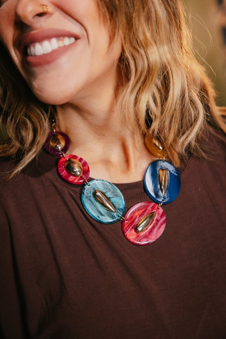 Boldly Beautiful Necklace Set in Multi - Macoma Boutique315 Jewelry