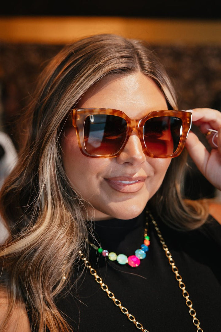 Bon Chic Sunglasses In Light Tortoise - Macoma Boutique310 Accessories/Jewelry