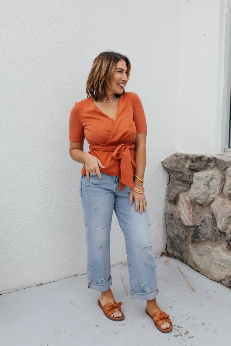 Brick By Brick Top - Macoma Boutique100 Short Sleeve