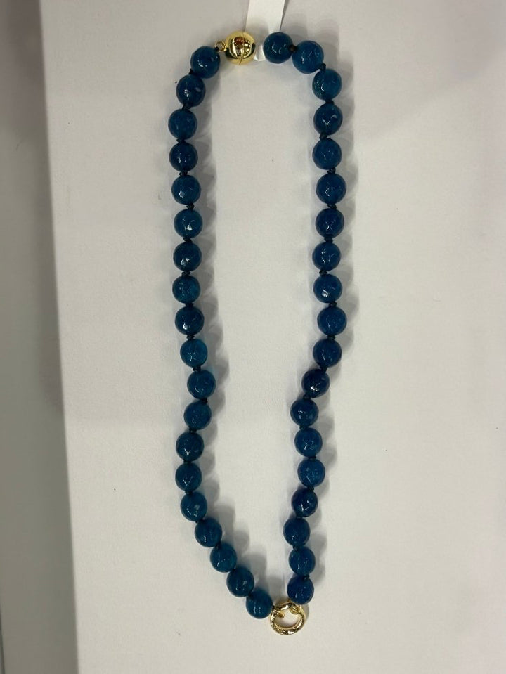 Bright Idea 10MM Necklace in Blue Eyed Girl - Macoma Boutique315 Jewelry