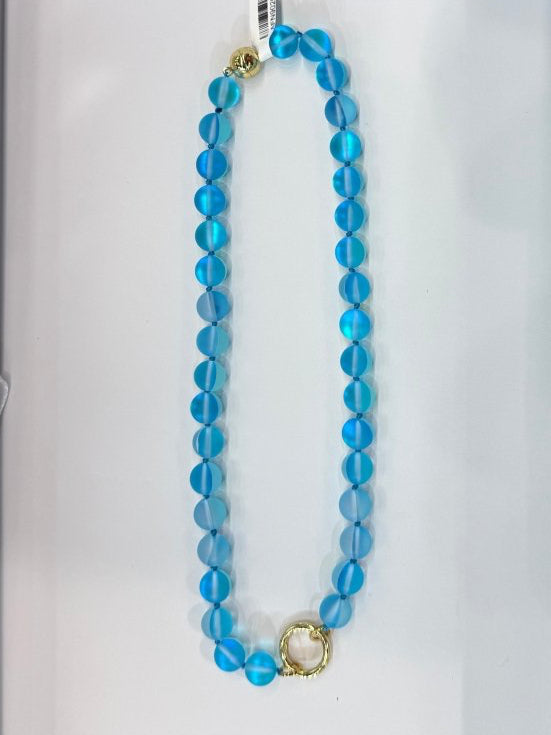 Bright Idea 10MM Necklace in Seaglass - Macoma Boutique315 Jewelry