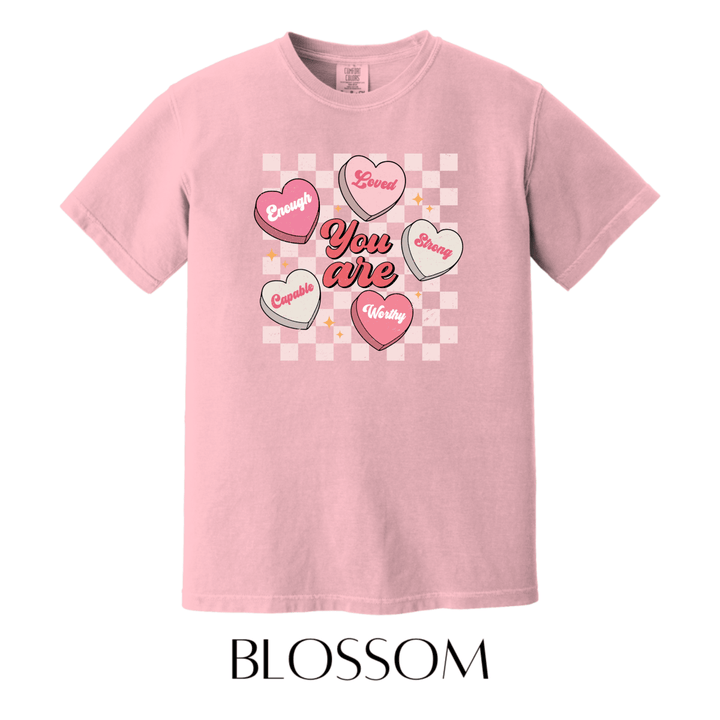Candy Hearts Graphic Tee - FINAL SALE - Macoma Boutique555 Presales