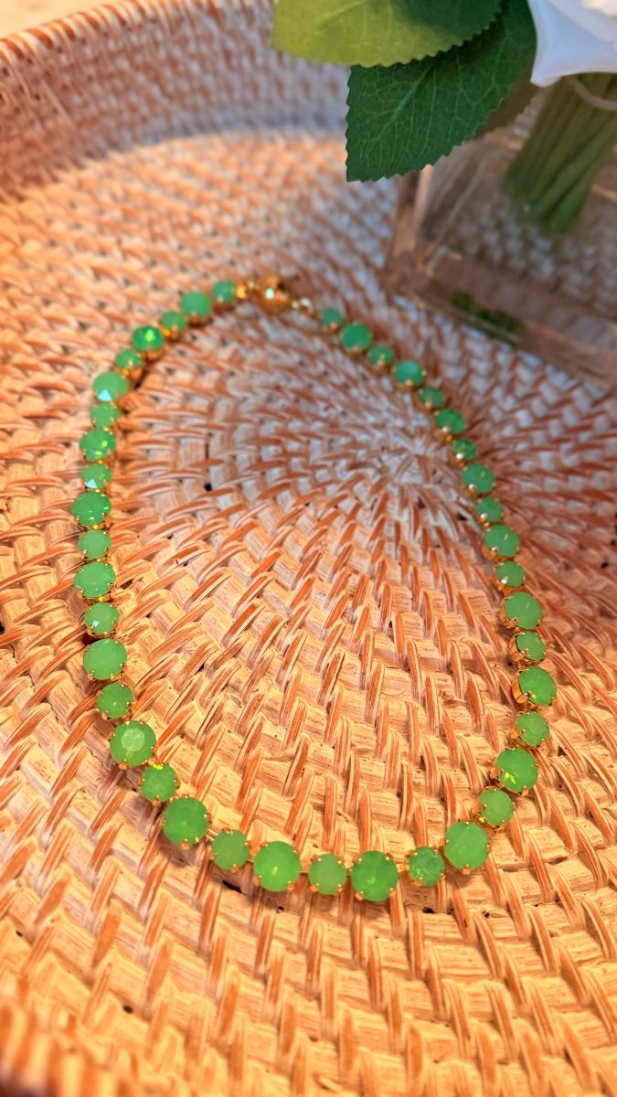 Catching Compliments Necklace 8/10MM in Jade Green - Macoma Boutique315 Jewelry