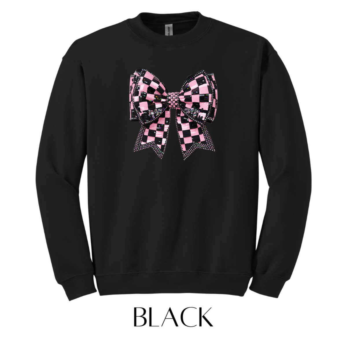 Checkers and Bows Graphic Pullover - FINAL SALE - Macoma Boutique555 Presales
