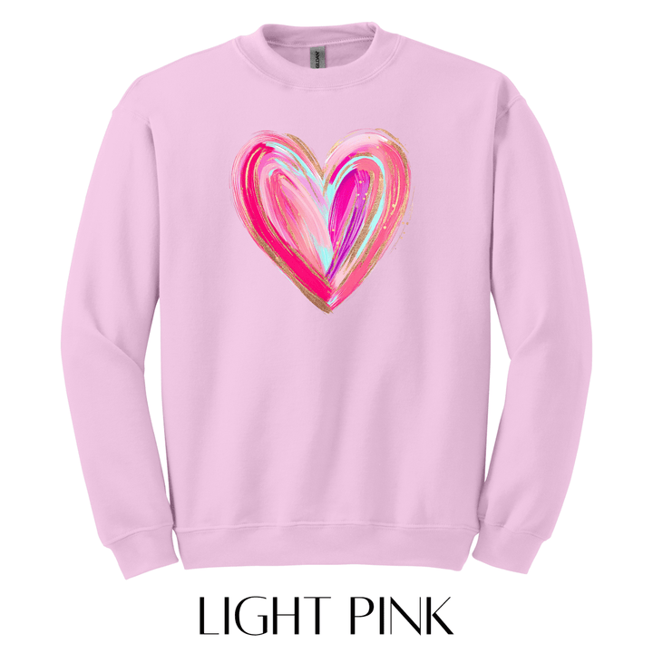 Colorful Heart Graphic Pullover - FINAL SALE - Macoma Boutique555 Presales
