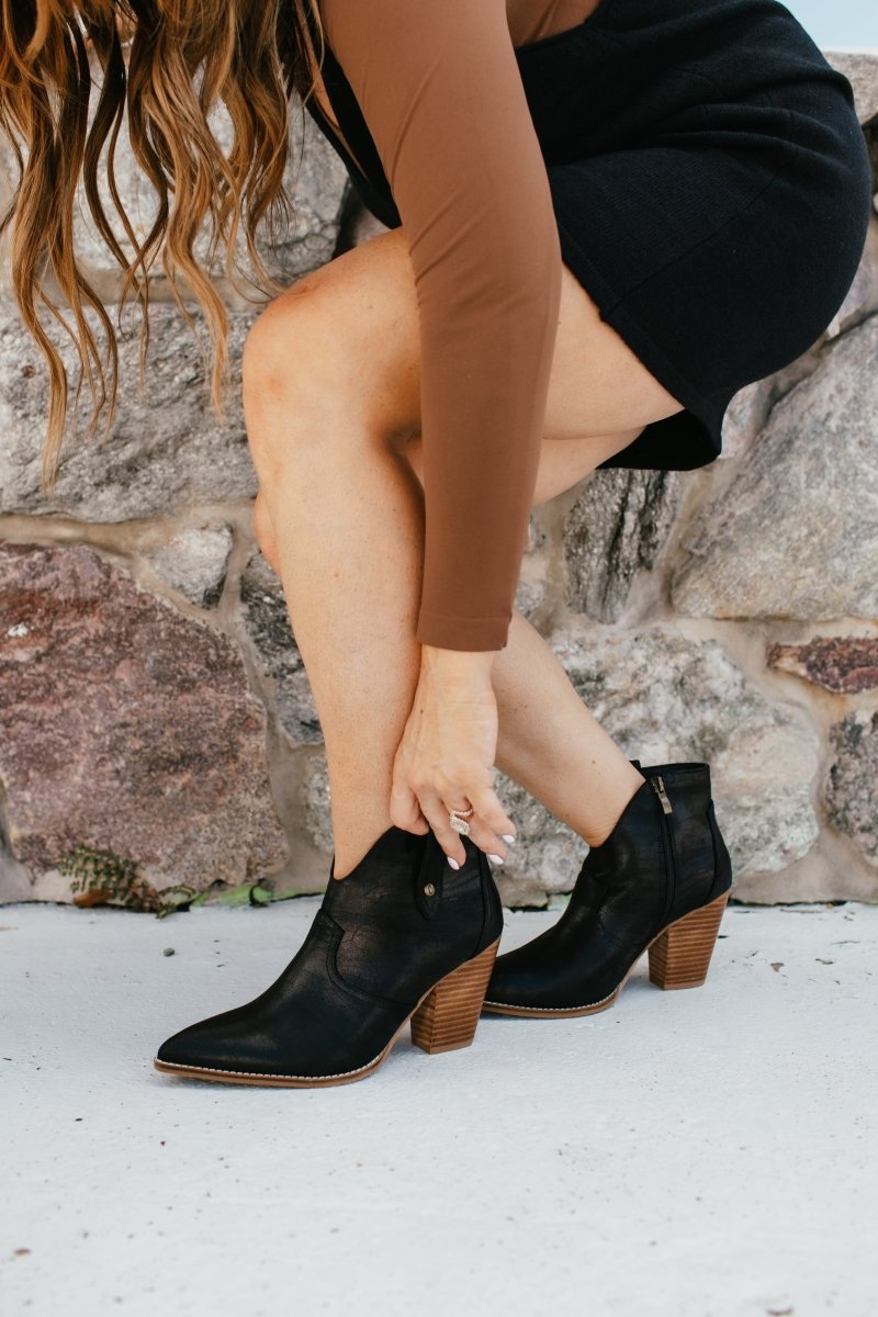 Corky's Black Bar Hoppin Boots - Macoma Boutique303 Mules & Boots