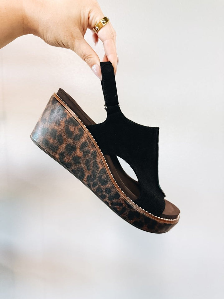 Corky's Black Leopard Combo Carley Sandals - Macoma Boutique304 Sandals