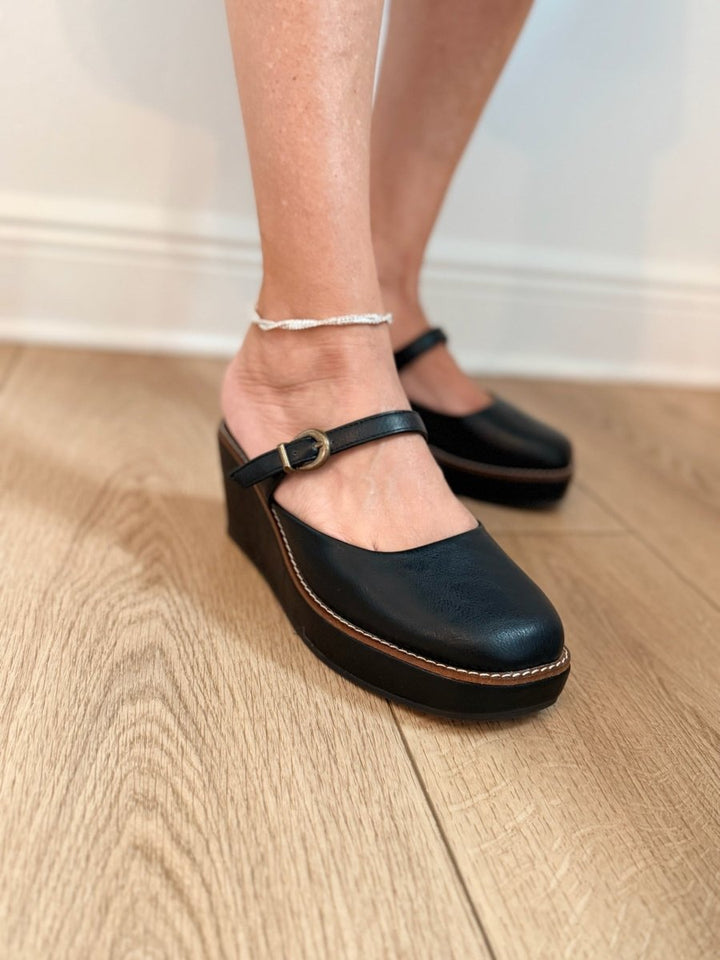 Corky's Black Me Time Wedges - Macoma Boutique302 Wedges & Heels