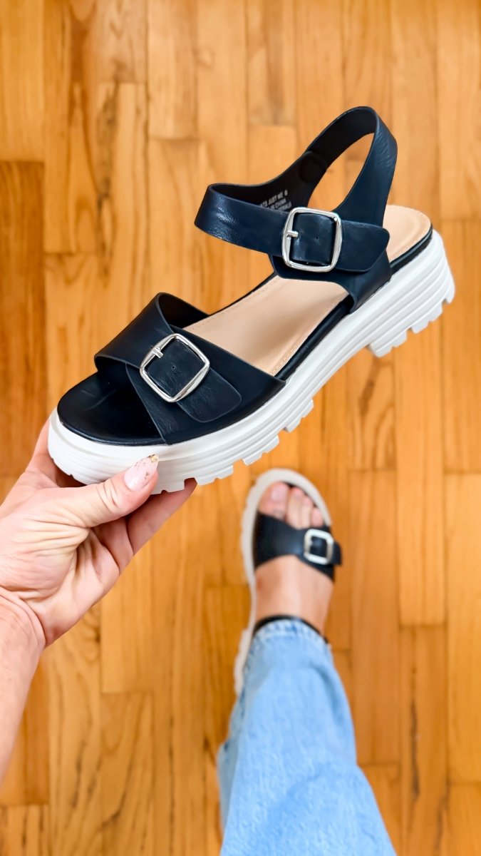 Corky's Black That's Just Me Sandals - Macoma Boutique304 Sandals