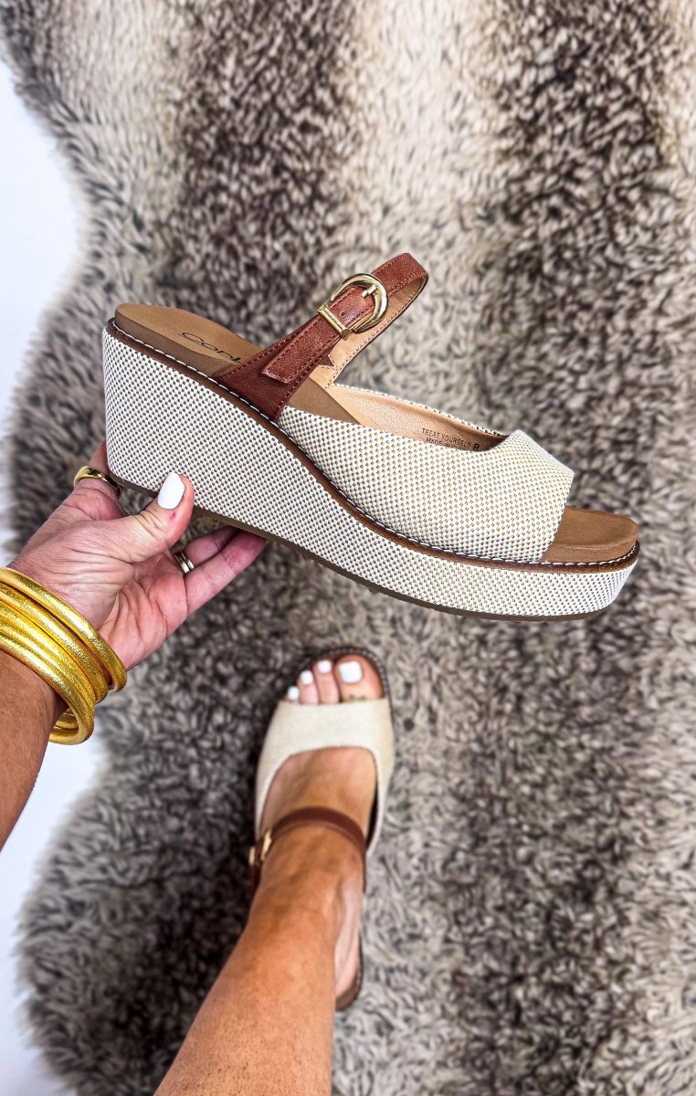 Corky's Bourbon Combo Treat Yourself Wedges - Macoma Boutique302 Wedges & Heels